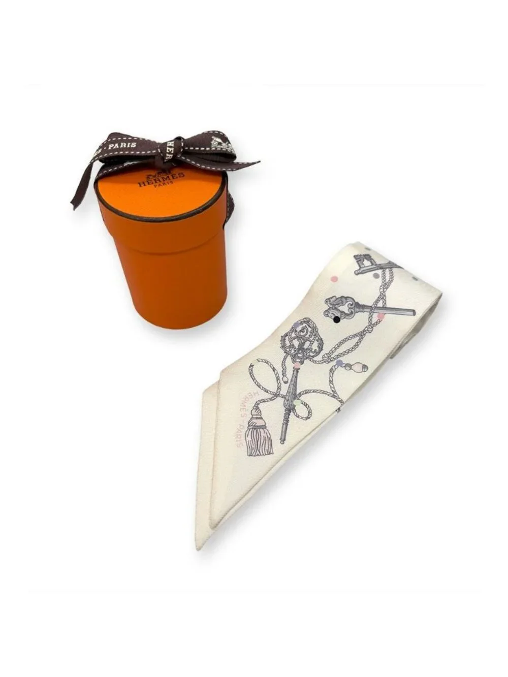 Hermes Cles a Pore Twill Scarf